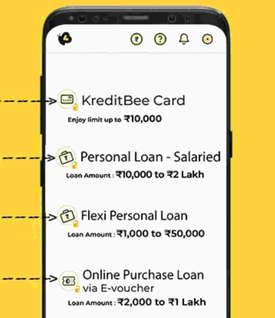 KreditBee App से कितने प्रकार की लोन मिलती है